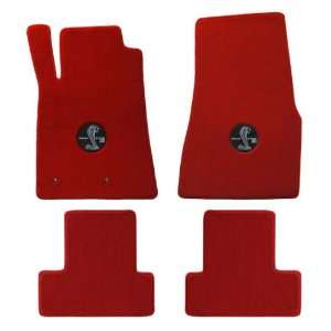   111947 2011 Mustang Floor Mats Red w/Shelby GT500 Circle Automotive