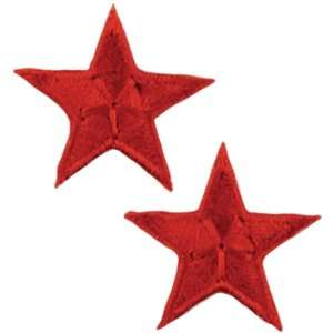  Iron On Appliques Red Stars 2/Pkg: Home & Kitchen