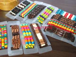 wholesale 24pcs elastic wood hand carft bracelets  