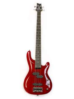 Stellah Ripwood Electric Bass Guitar (Red) Mk II   4 String New  