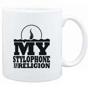 Mug White  my Stylophone is my religion Instruments:  