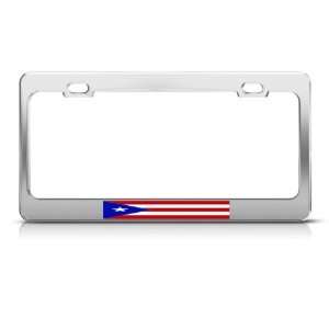  Puerto Rico Rican Flag Country Metal license plate frame 