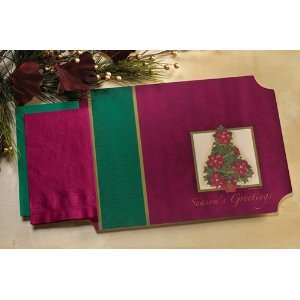 Victorian Holiday Paper Placemats and Napkins   Combo Pack  
