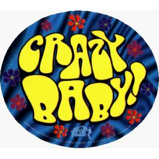  Austin Powers   Crazy Baby Oval Logo   Sticker / Decal 