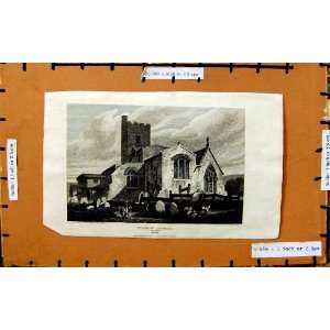    1813 View Wooburn Church Marlow Bucks England Print