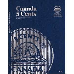  Whitman Coin Folder Album   Canadian 5 Cents, 1922 1964 