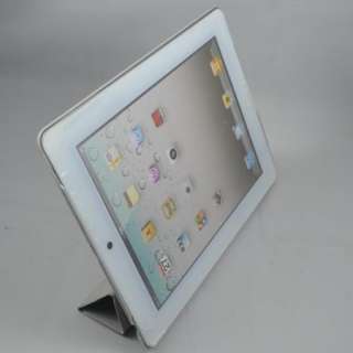 New Magnetic Smart Cover 360° Rotating Stand Case For iPad 2 Gray 