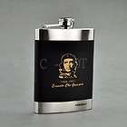 che guevara black liquor vodka whiskey hip flask stoup stainless