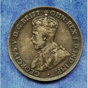  1912 Australia Half Penny Copper Coin 