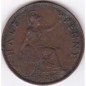  1935 UK Great Britain England Half Penny Coin KM#837 