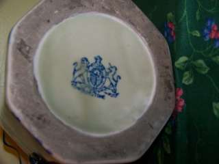Vintage Buttermilk Pitcher, Stoneware, Toile Blue White  