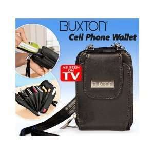 Buxton Cell Phone Wallet GENUINE LEATHER as seen on TV  