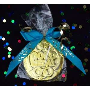  Olympic Chocolate Gold Medal Party Favor: Health 