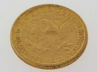 1901 United States Liberty Head Five Dollars $5 Half Eagle Gold Coin 