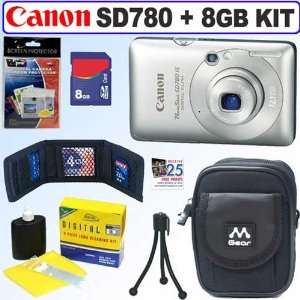  Canon Powershot SD780 IS 12.1 MP Digital Camera Silver 