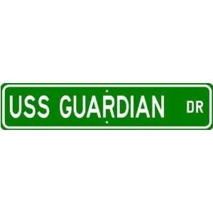  USS GUARDIAN MCM 5 Street Sign   Navy: Sports & Outdoors