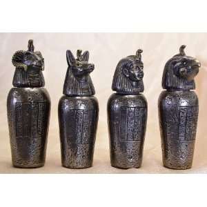  Egyptian Canopic Jars (Set of 4): Home & Kitchen