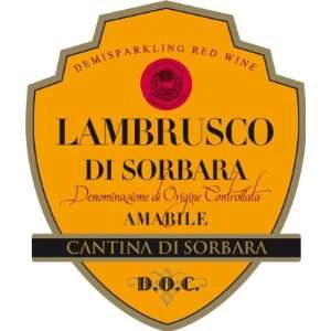  Cantina di Sorbara Lambrusco Amabile DOC NV 750ml: Grocery 