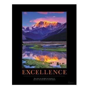  Successories Excellence Mountain Motivational Poster