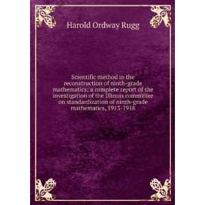    grade mathematics, 1913 1918 Harold Ordway Rugg  Books