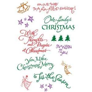 Clear Stamps   Holiday Sentiments Set:  Home & Kitchen