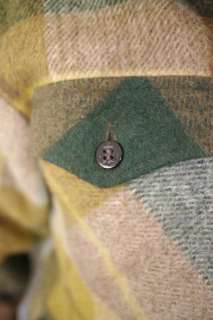   Austrian WOOL Plaid Fleece Lined Work CPO JACKET L 42 44  