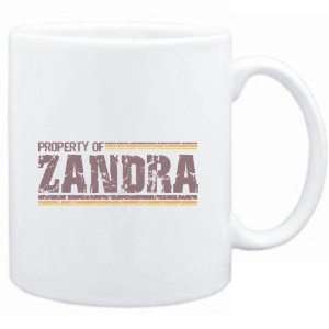  Mug White  Property of Zandra   Vintage  Female Names 