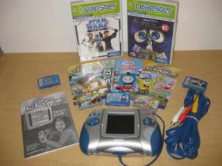 LEAPSTER L MAX BUNDLE!~7 GAMES~TV CABLE~FREE SHIPPING WITHIN 1 DAY 