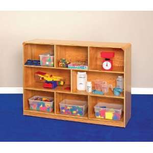  Korners For Kids Oak Mobile 8 Compartment Storage   48 x 