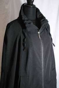 Hillary Radley Jacket Black Size 6 Cape Smock Mock NWOT  