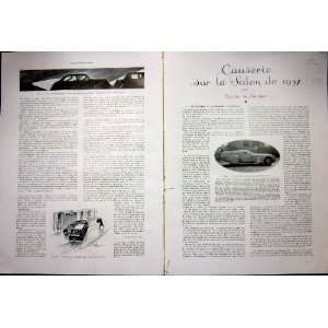 Aerodynamic Motor Car Automobile Engine Vehicles 1937 