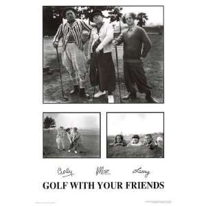  (24x36) Three Stooges Movie (Golf With Your Friends 