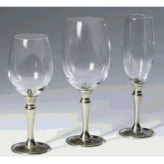  Intrada PEW6277 Water Goblet With Pewter San Marco Design 