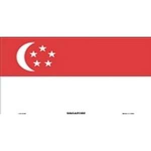  Singapore Flag License Plate Plates Tags Tag auto vehicle car 