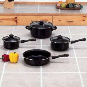 Piece Cookware Set With Lids:  Kitchen & Dining