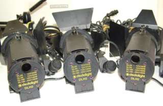 DLH2 Dedolight Kit 3 Lights Stands Cords & HardCase NR  