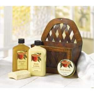  Peach Bath Basket Set: Home & Kitchen