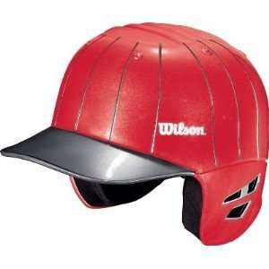 Wilson Red/Silver Pinstripe Classic Batting Helmet   LRG/XLRG 