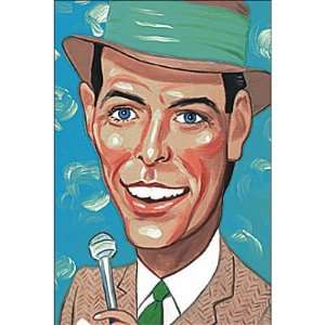    (4x6) Frank Sinatra caricature Music Postcard