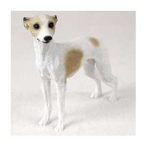  Whippet Dog Figurine   Tan & White: Home & Kitchen