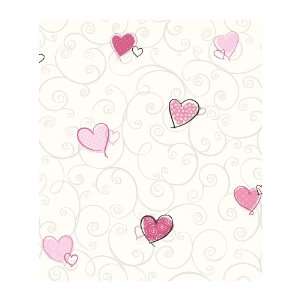  York Wallcoverings Friends Forever JE3569 Colorful Hearts 