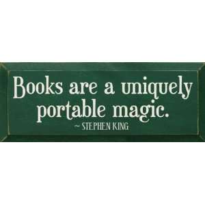   uniquely portable magic.   Stephen King Wooden Sign: Home & Kitchen