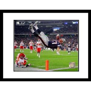  FRAMED 16x13 New England Patriots Rob Gronkowski Flipped 