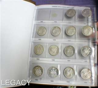 COLLECTION CANADIAN 50¢ COINS SOME SILVER 57 COINS(GPO  