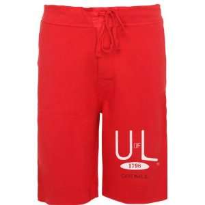  Louisville Cardinals Red Fleece Shorts: Sports & Outdoors