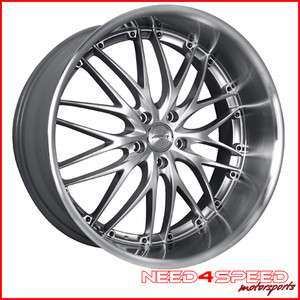 20 INFINITI G37 MRR GT 1 SILVER STAGGERED WHEELS RIMS  