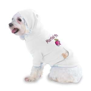 Martial Arts Princess Hooded T Shirt for Dog or Cat X Small (XS) White