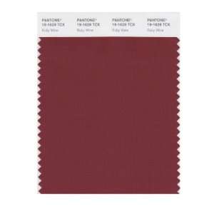  PANTONE SMART 19 1629X Color Swatch Card, Ruby Wine: Home 