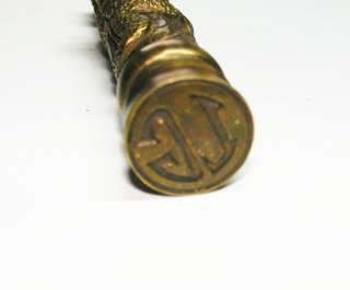 EXTREMELY RARE Oriental bronze Dragon DOUBLE WAX SEAL  