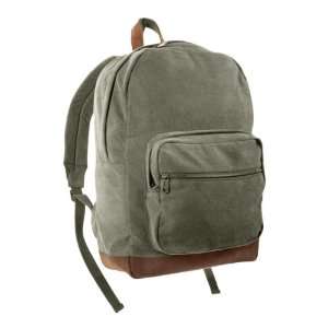  Olive Drab Canvas Military Tactical Teardrop Backpack With 